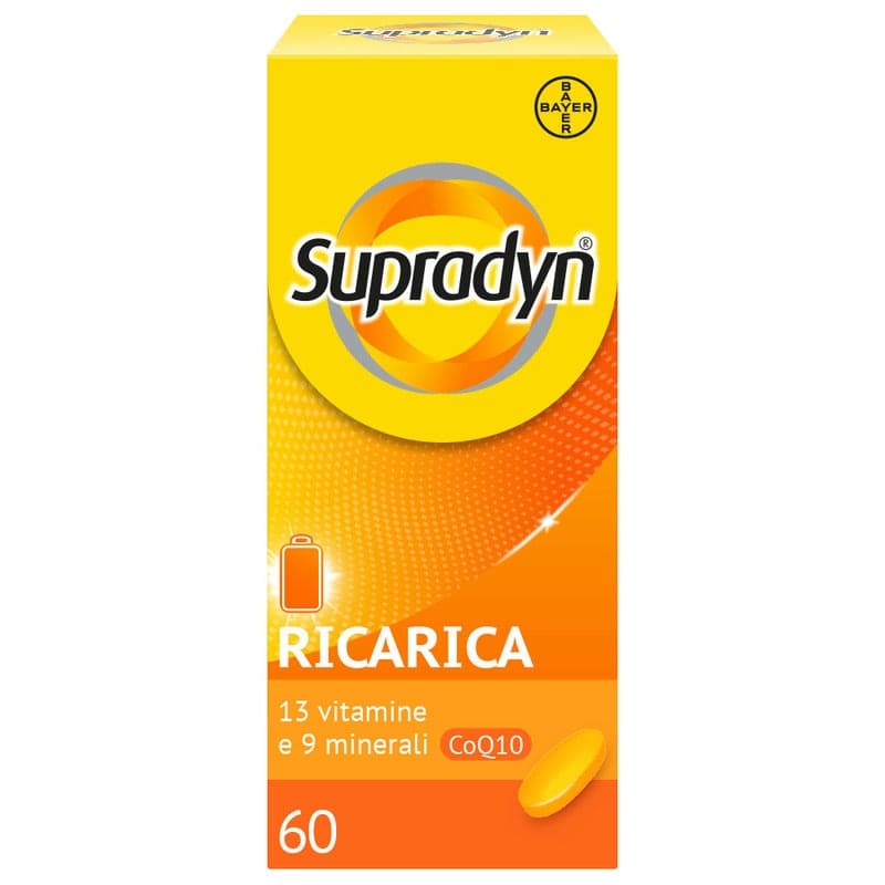 Vitaminas, Minerales + Coenzima Q10 – 60 comprimidos con película | Supradyn Ricarica