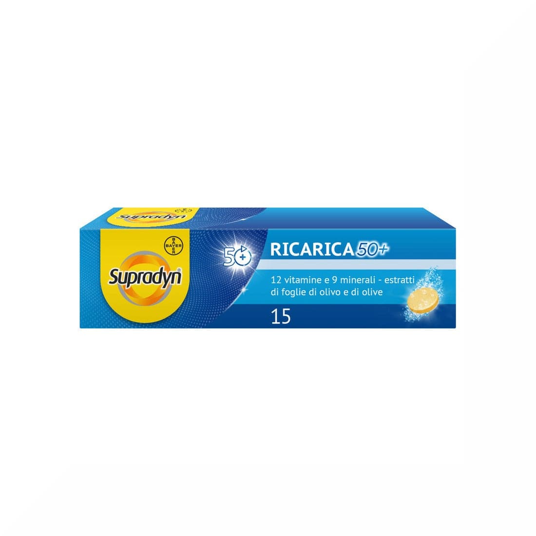 Multivitaminas + Minerales – 15 comprimidos efervescentes | Supradyn Ricarica 50+
