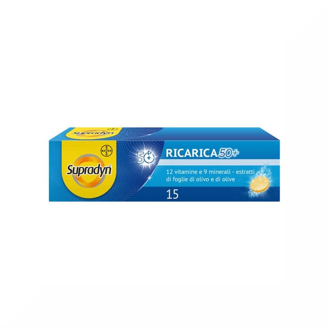 Multivitaminas + Minerales – 15 comprimidos efervescentes | Supradyn Ricarica 50+