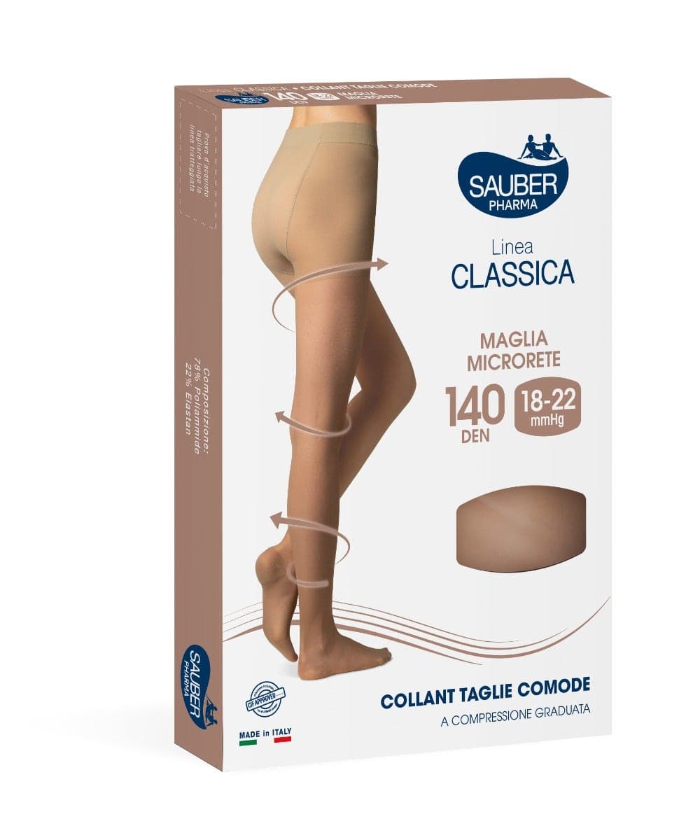 Sauber 140 Panty de Compresión – Talla 5 Beige