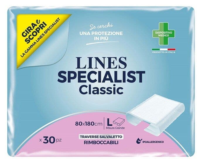Lines Specialist Protector Absorbente 80×180 cm – 5 unidades