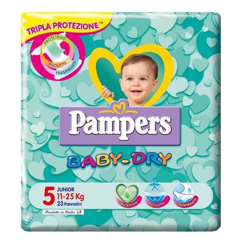 Pampers Baby-Dry Junior – 23 pañales