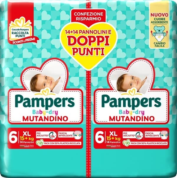 Pampers Baby-Dry Extra Large DUO – 28 pañales