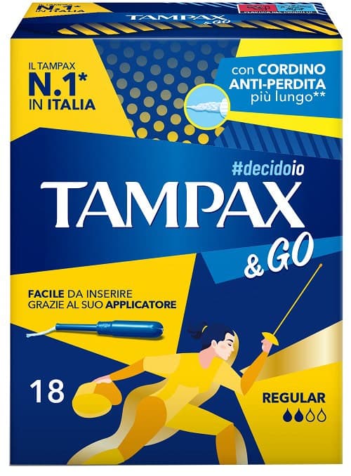 Tampax &Go Regular – Pack de 18 unidades