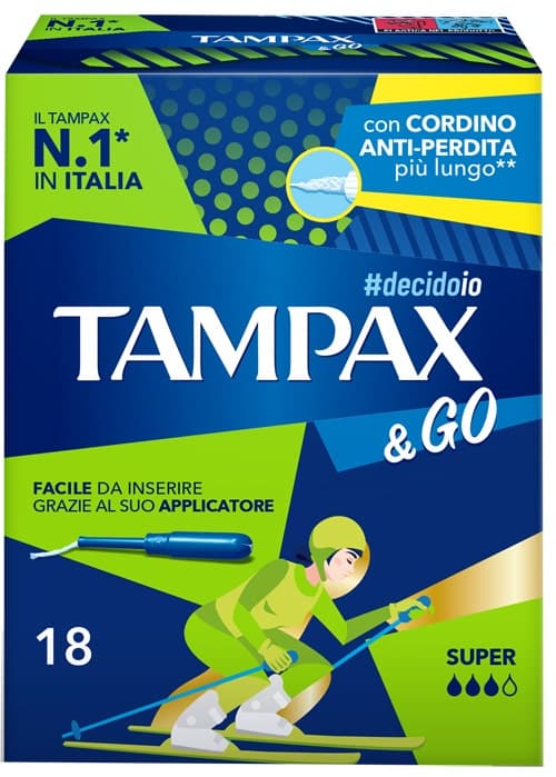Tampax &Go Super – Pack de 18 unidades