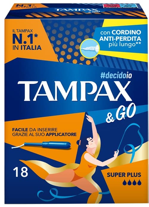 Tampax &Go Super Plus – Pack de 18 unidades