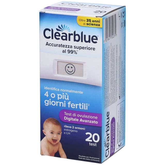 Clearblue Test de Ovulación Avanzado – 20 unidades