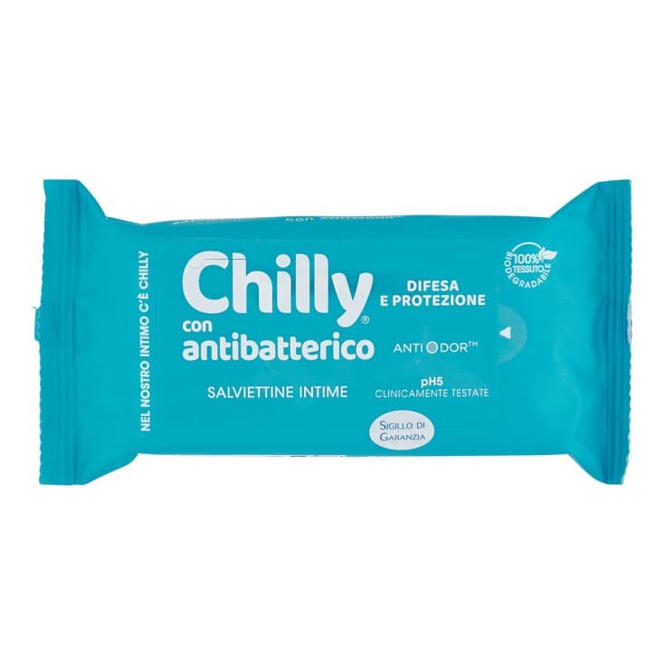 Chilly Toallitas Antibatterico – 12 toallitas de higiene íntima