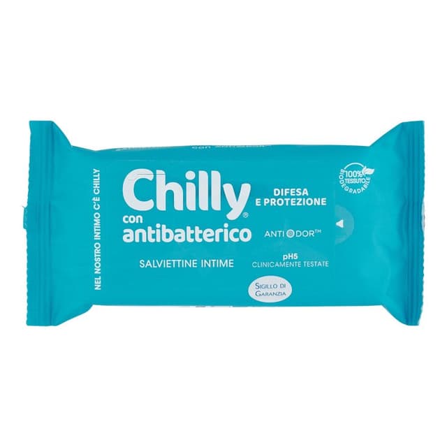 Chilly Toallitas Antibatterico – 12 toallitas de higiene íntima