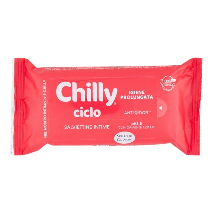 Chilly Toallitas Íntimas Ciclo – 12 unidades