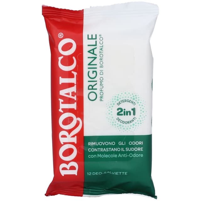 Borotalco Desodorante Toallitas Original – 10 unidades