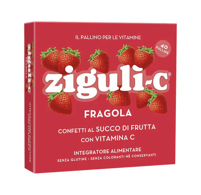 Vitamina C – 40 pastillas | Ziguli-C Fragola