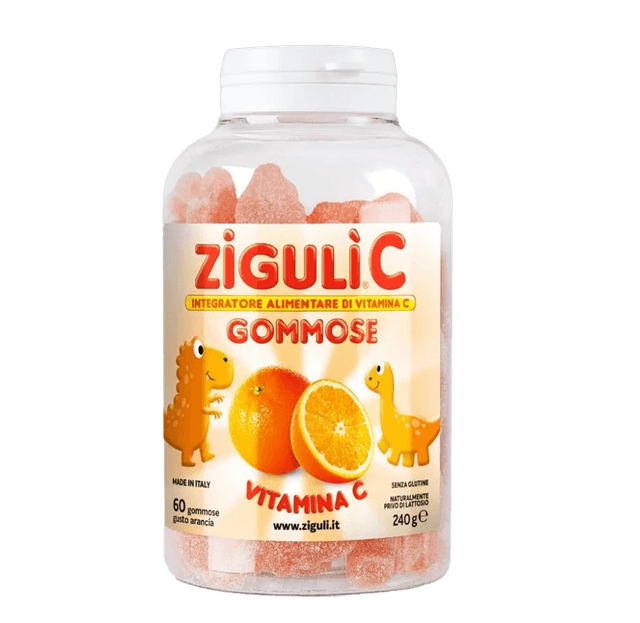 Vitamina C 80 mg – 60 gominolas | Ziguli-C Arancia