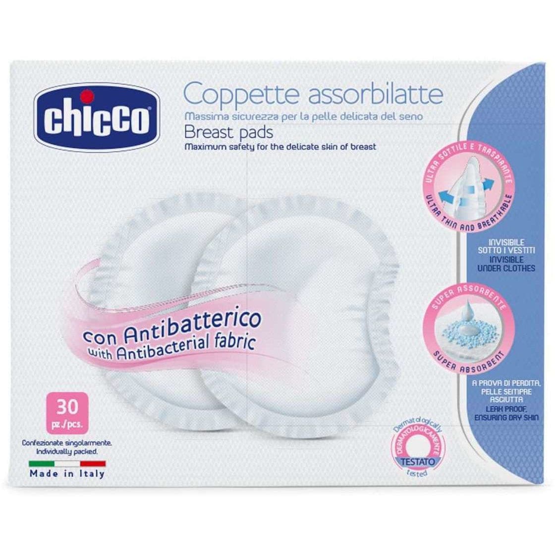 Chicco Mamma-D Discos Antibacterianos – 30 unidades