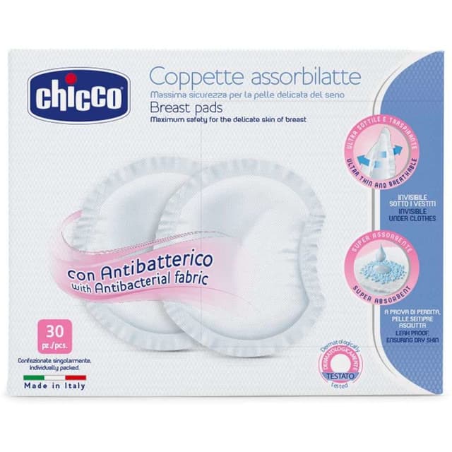 Chicco Mamma-D Discos Antibacterianos – 30 unidades