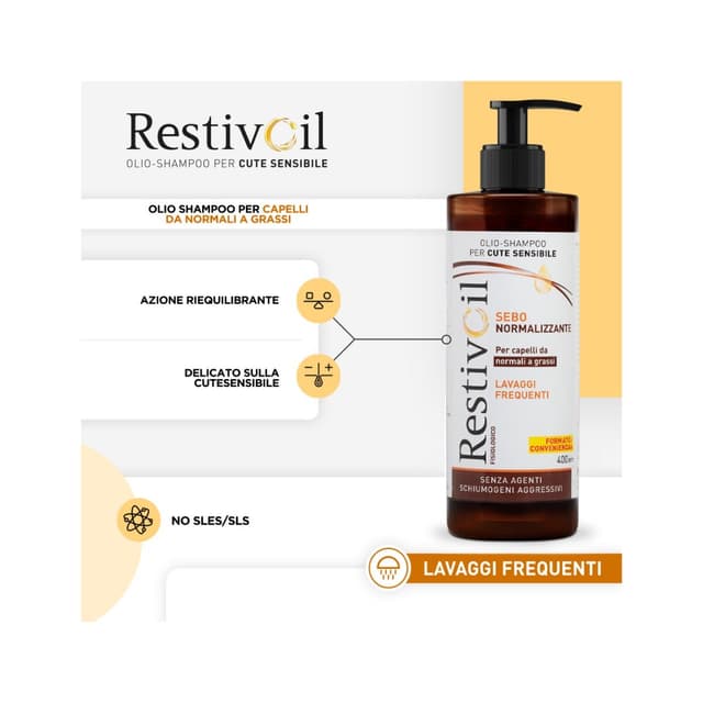 Restivoil Fisiologico Champú de Aceite – 400 ml
