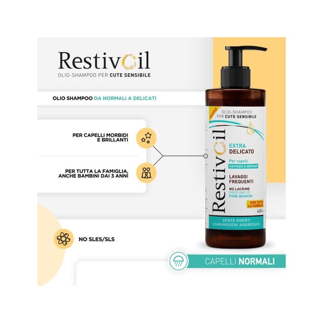 Restivoil Extra Delicato Champú Extra Suave – 400 ml