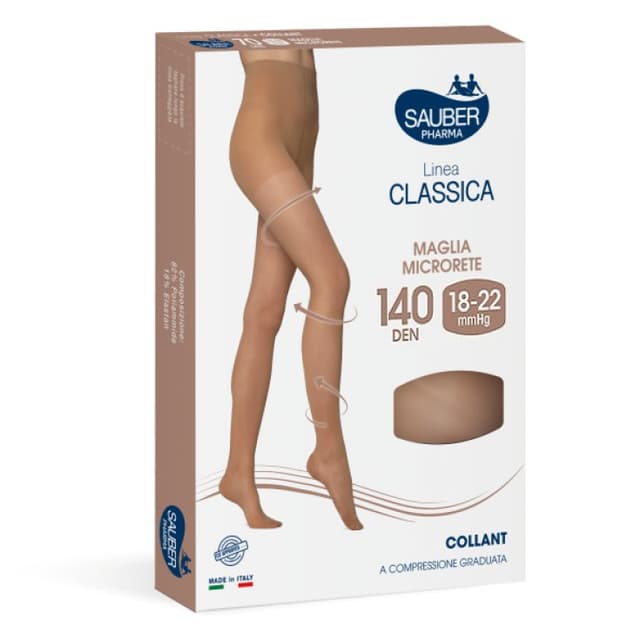 SAUBER-140 Panty de Compresión – Talla 3, Negro