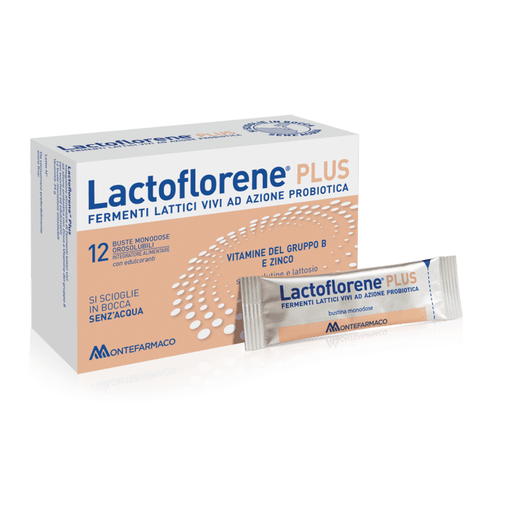 Probióticos con bacterias lácticas – 12 sobres monodosis | Lactoflorene Plus