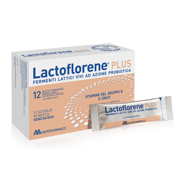 Probióticos con bacterias lácticas – 12 sobres monodosis | Lactoflorene Plus
