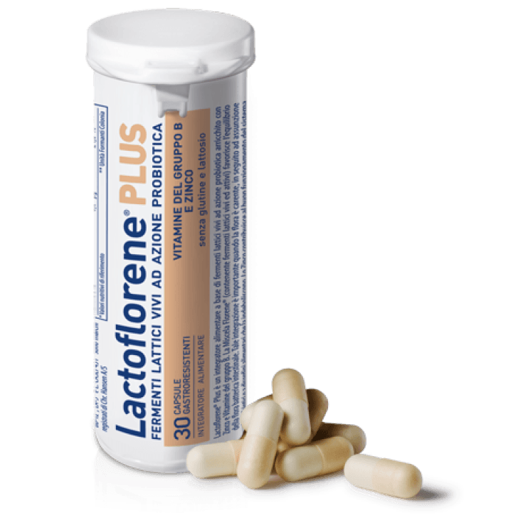 Probióticos con bacterias lácticas – 30 cápsulas | Lactoflorene Plus