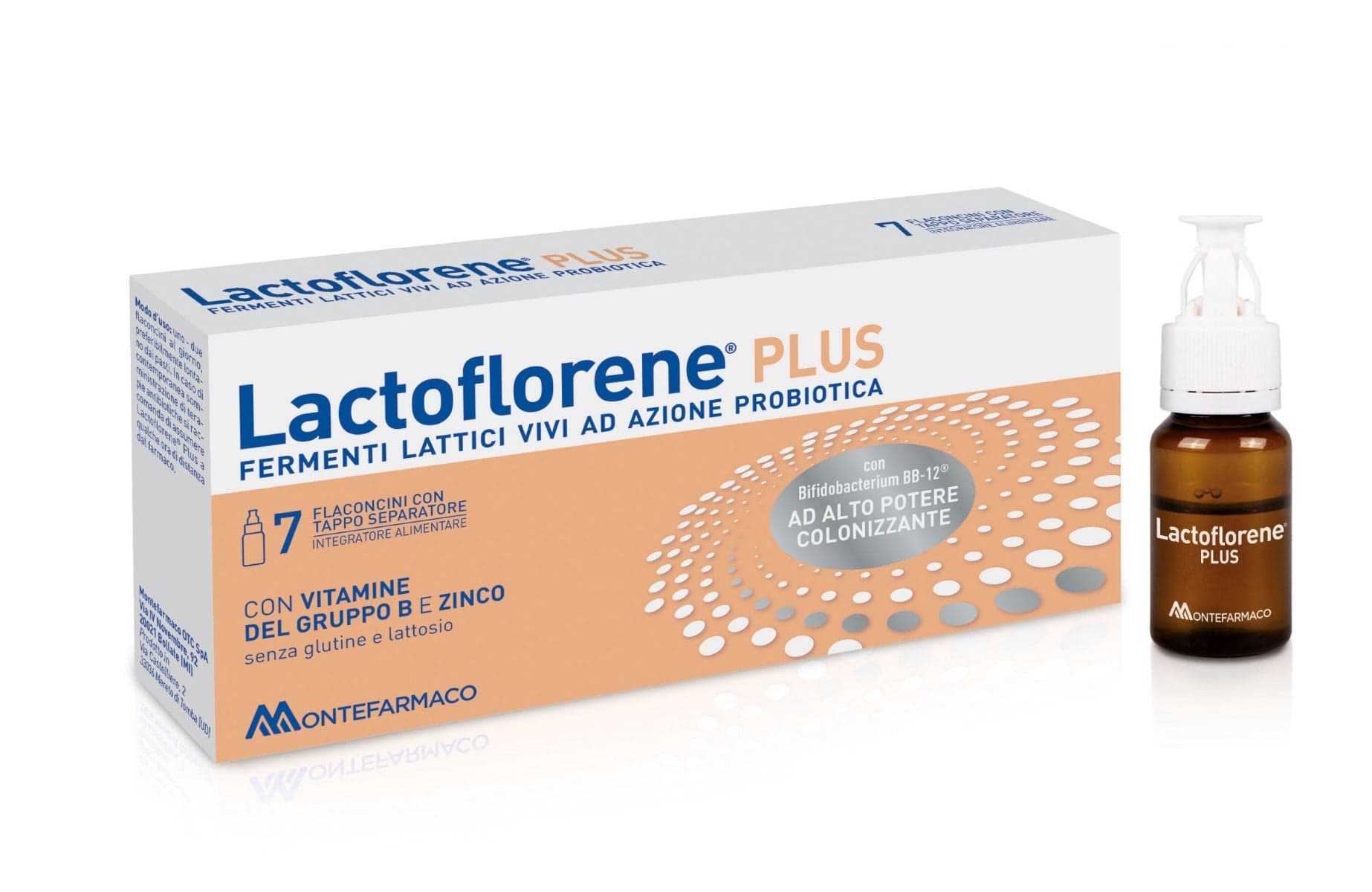 Probióticos con bacterias lácticas – 7 ampollas de 10 ml | Lactoflorene Plus
