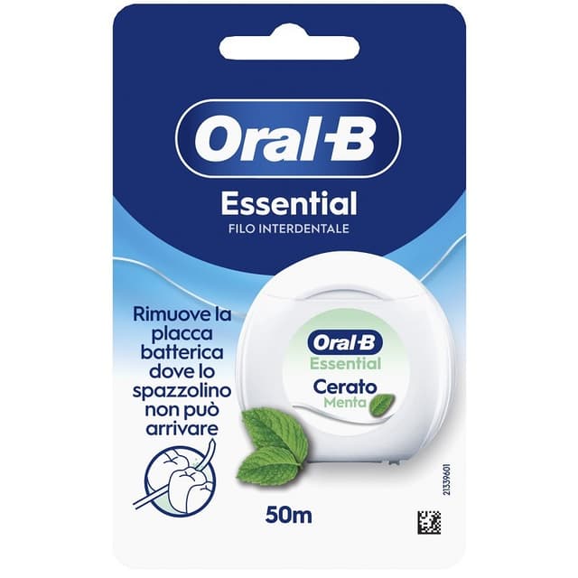 Oral-B Essential Hilo Dental Encerado con Cera y Sabor a Menta