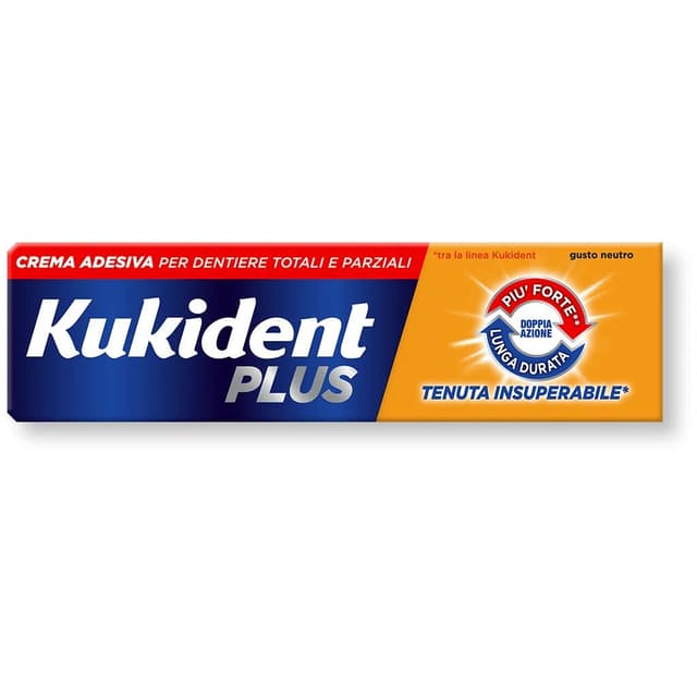 Kukident Plus Doppia Azione – 40 g Crema adhesiva