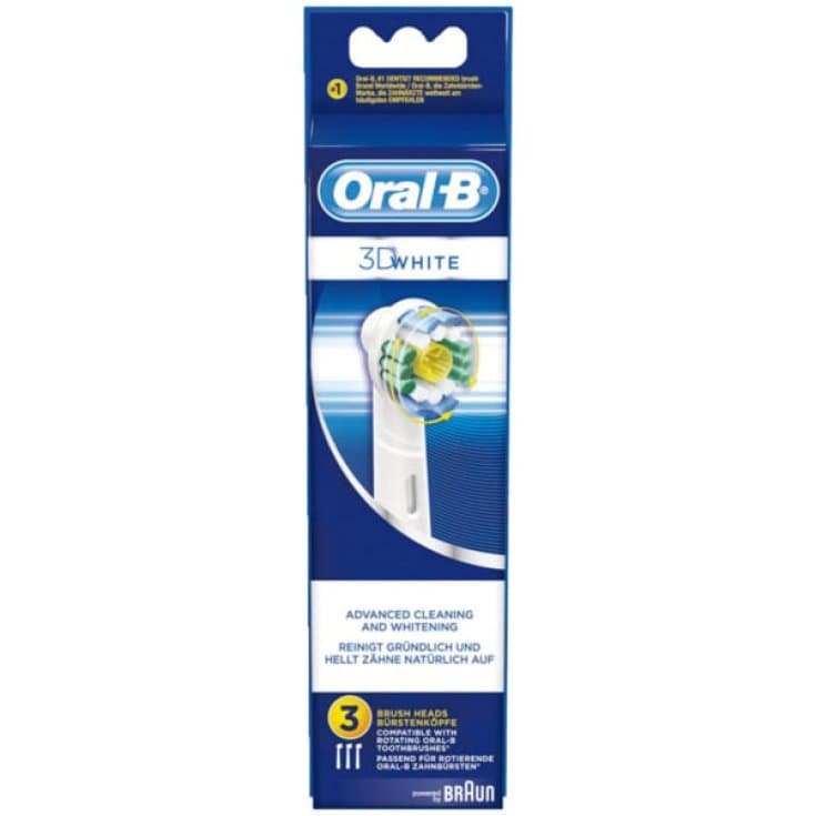 Oral-B Cabezales 3D White – Pack de 3 unidades