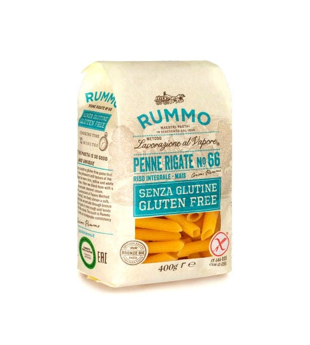 Rummo Penne Rigate N66 – 400 g de pasta sin gluten