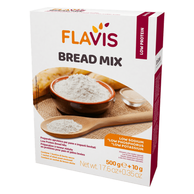 Flavis Bread Mix – Mezcla para pan sin gluten, 500 g