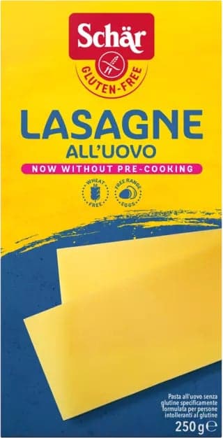 Schär Pasta Lasagne – 250 g láminas de pasta