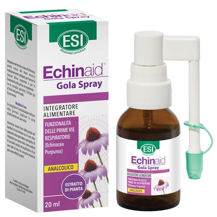 Echinacea + Propóleo – 20 ml | ESI Echinaid Spray Garganta sin alcohol