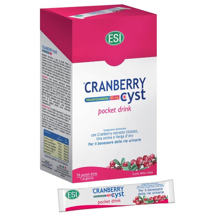 Cranberry Cyst Pocket Drink – 16 sobres | ESI