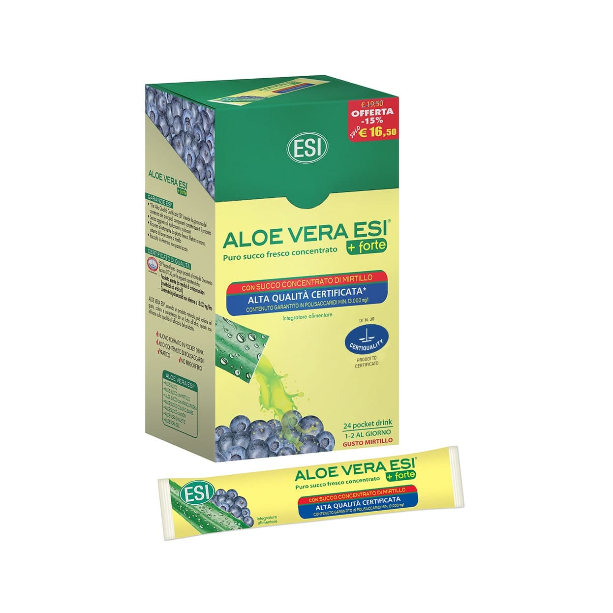 Aloe Vera Zumo con Arándano – 24 sobres | ESI