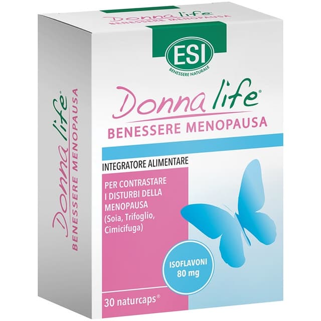 ESI Donna Life Menopausia – Isoflavonas de soja y trébol rojo, 30 comprimidos
