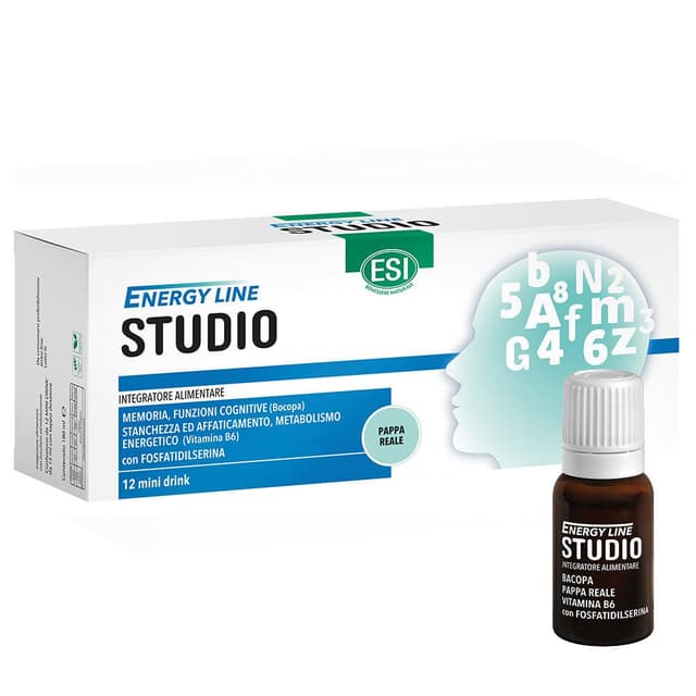 L-Glutamina 120 mg + Vitamina D3 – 12 mini bebidas | ESI Energy Line Studio