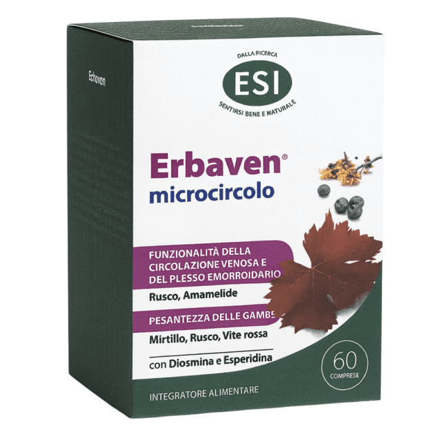 ESI Erbaven Microcirculación – Diosmina + rutina, 60 comprimidos
