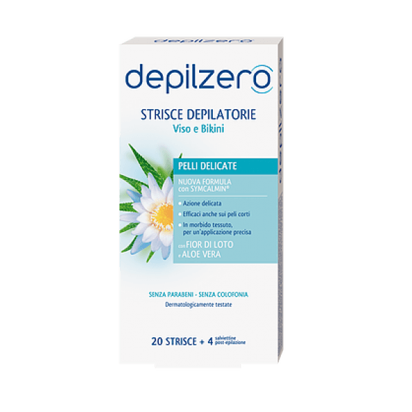 Depilzero Stripes Facial/Bikini – Tiras de Cera Fría