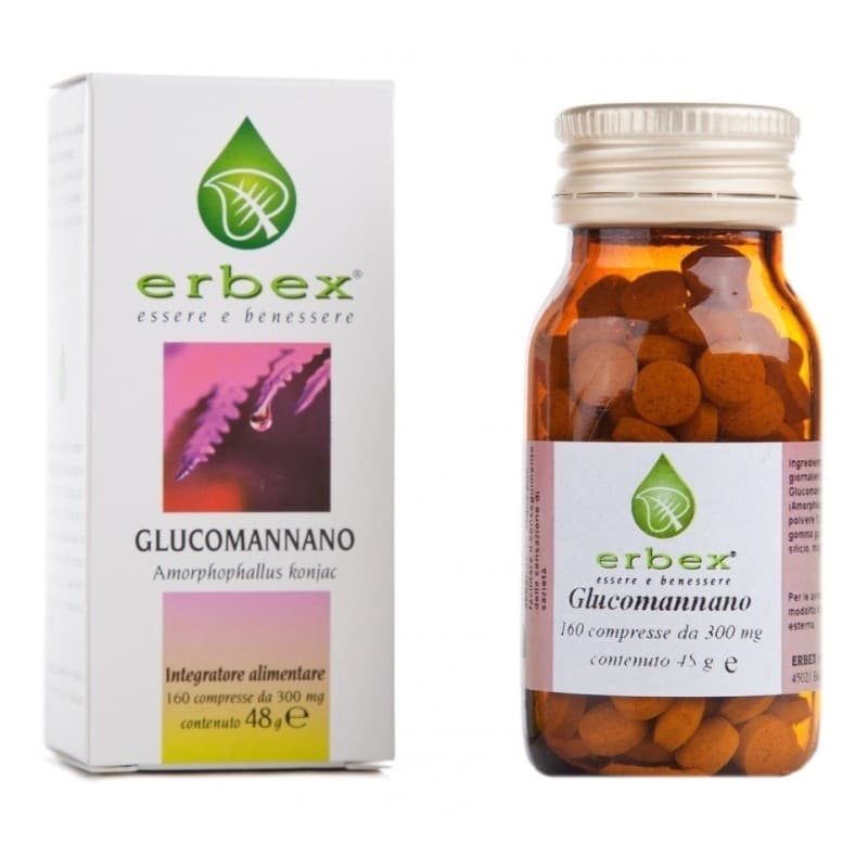 Glucomannano Erbex – 160 comprimidos