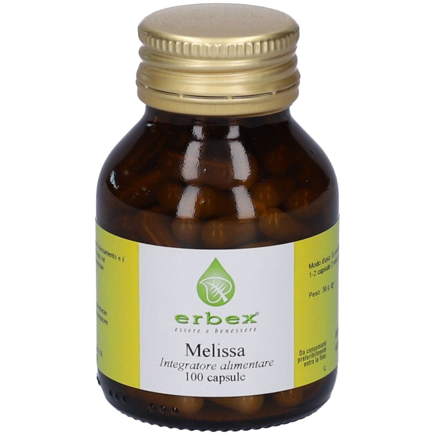 Melissa – 100 cápsulas de 380 mg