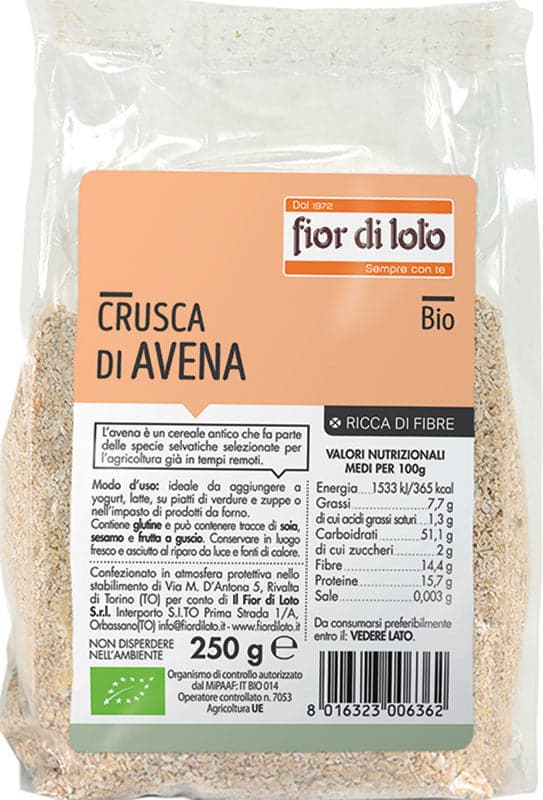 Fior di Loto Crusca di Avena Bio – 250 g