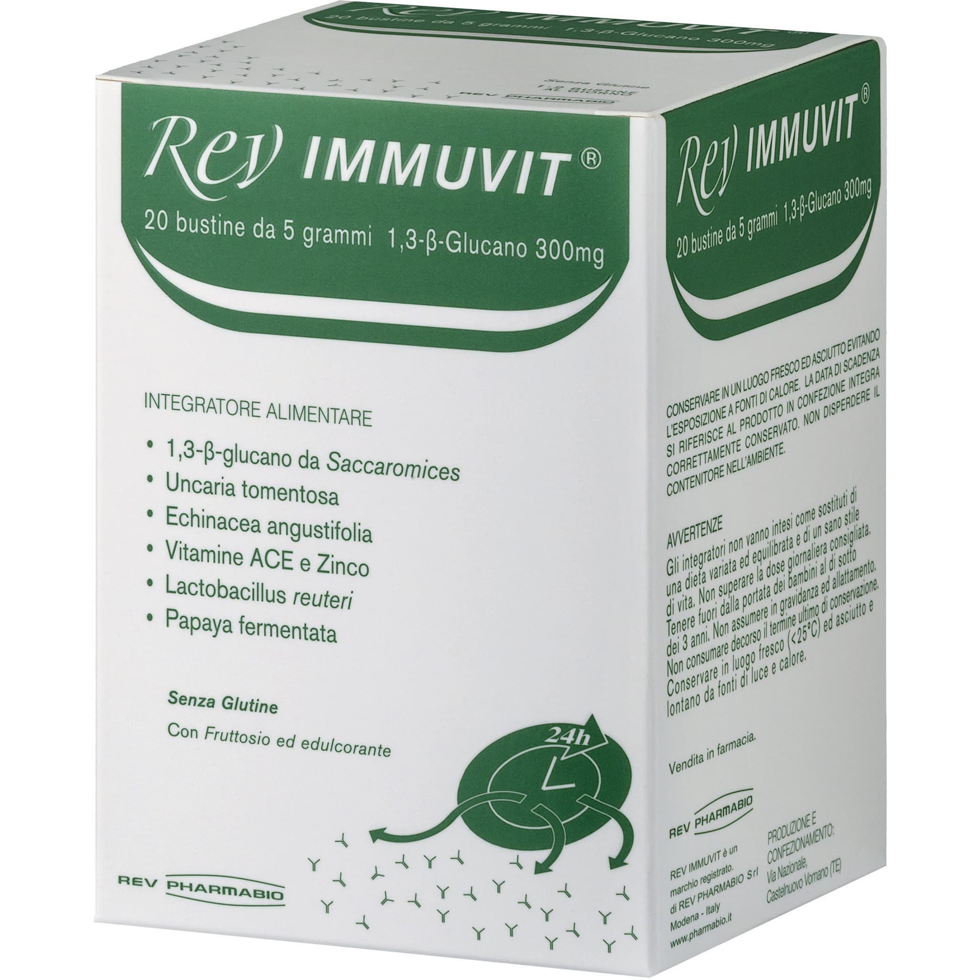 REV Immuvit Integ – 20 sobres de complemento alimenticio
