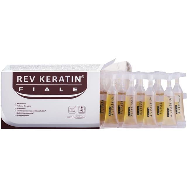 REV Keratin Ampollas – 15 unidades de 5 ml