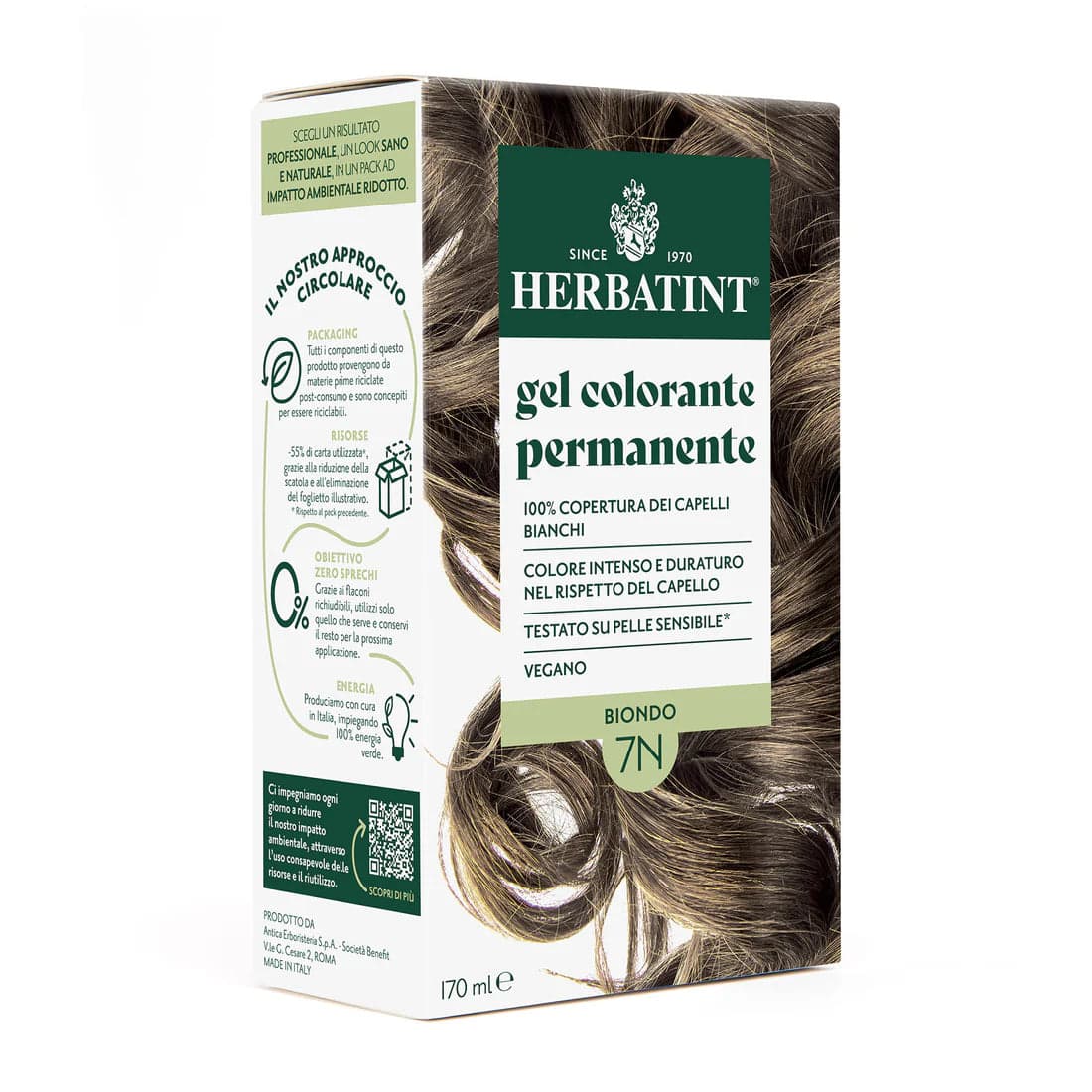 Herbatint 7N Rubio – 170 ml de tinte capilar