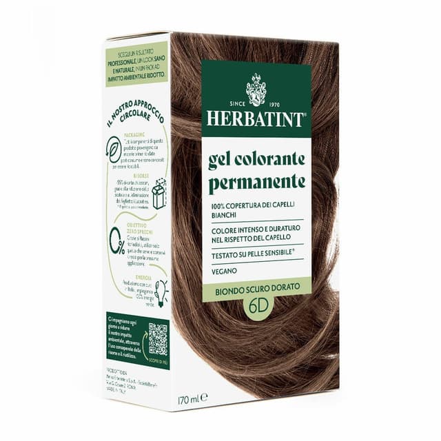 Herbatint 6D Rubio Oscuro Dorado – 170 ml Tinte