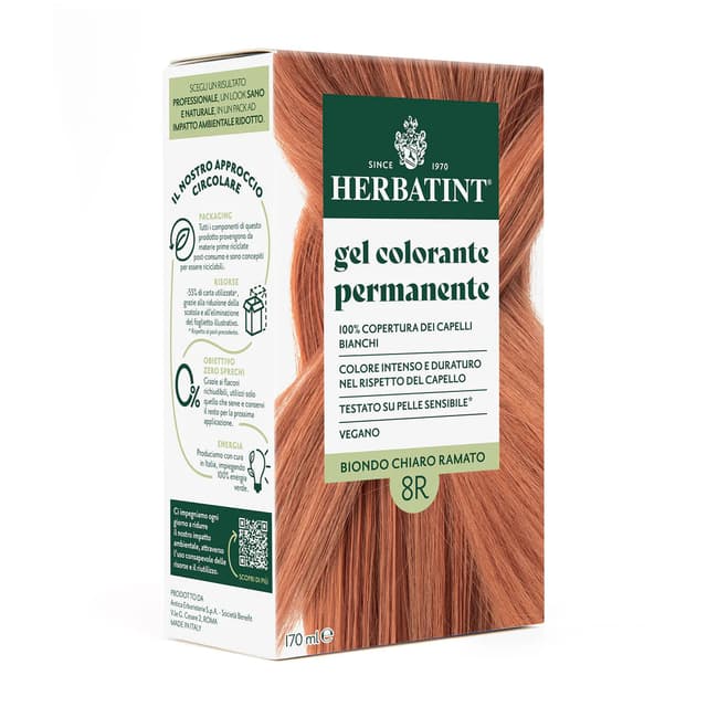 Herbatint 8R Rubio Claro Cobrizo – 170 ml Tinte
