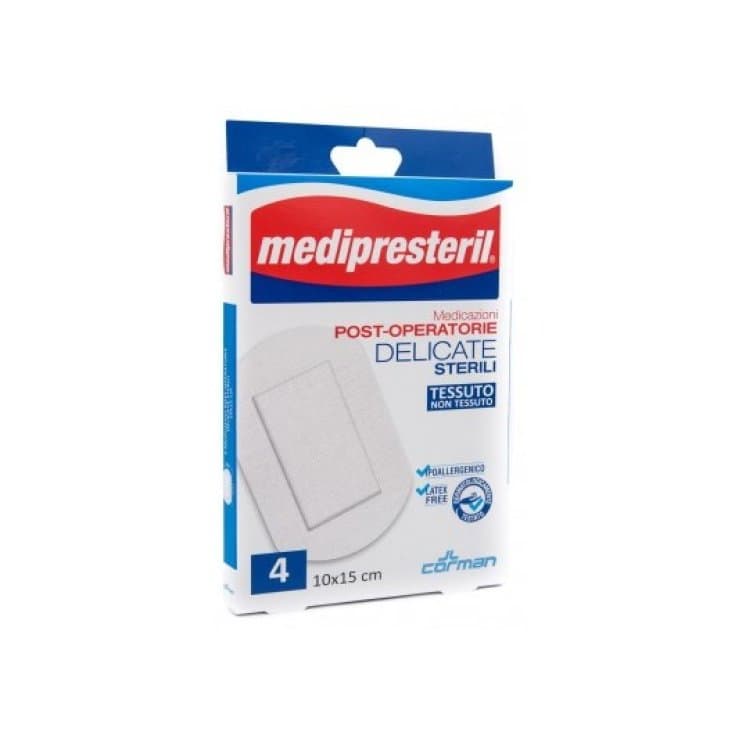 Medipresteril P/OP Delicate – 10 x 15 cm, pack de 4 unidades