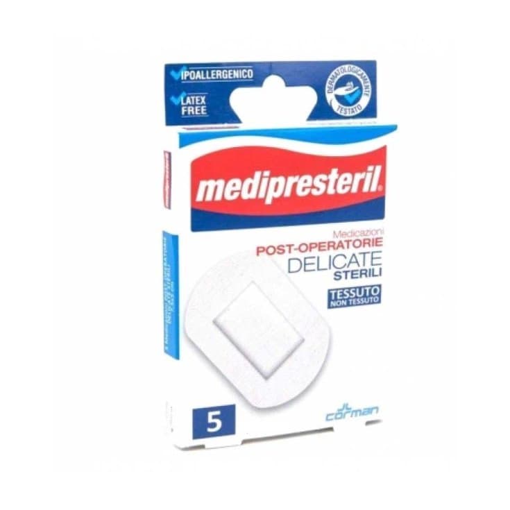 Medipresteril P/OP Delicate – Compresas 8 x 10 cm, pack de 5
