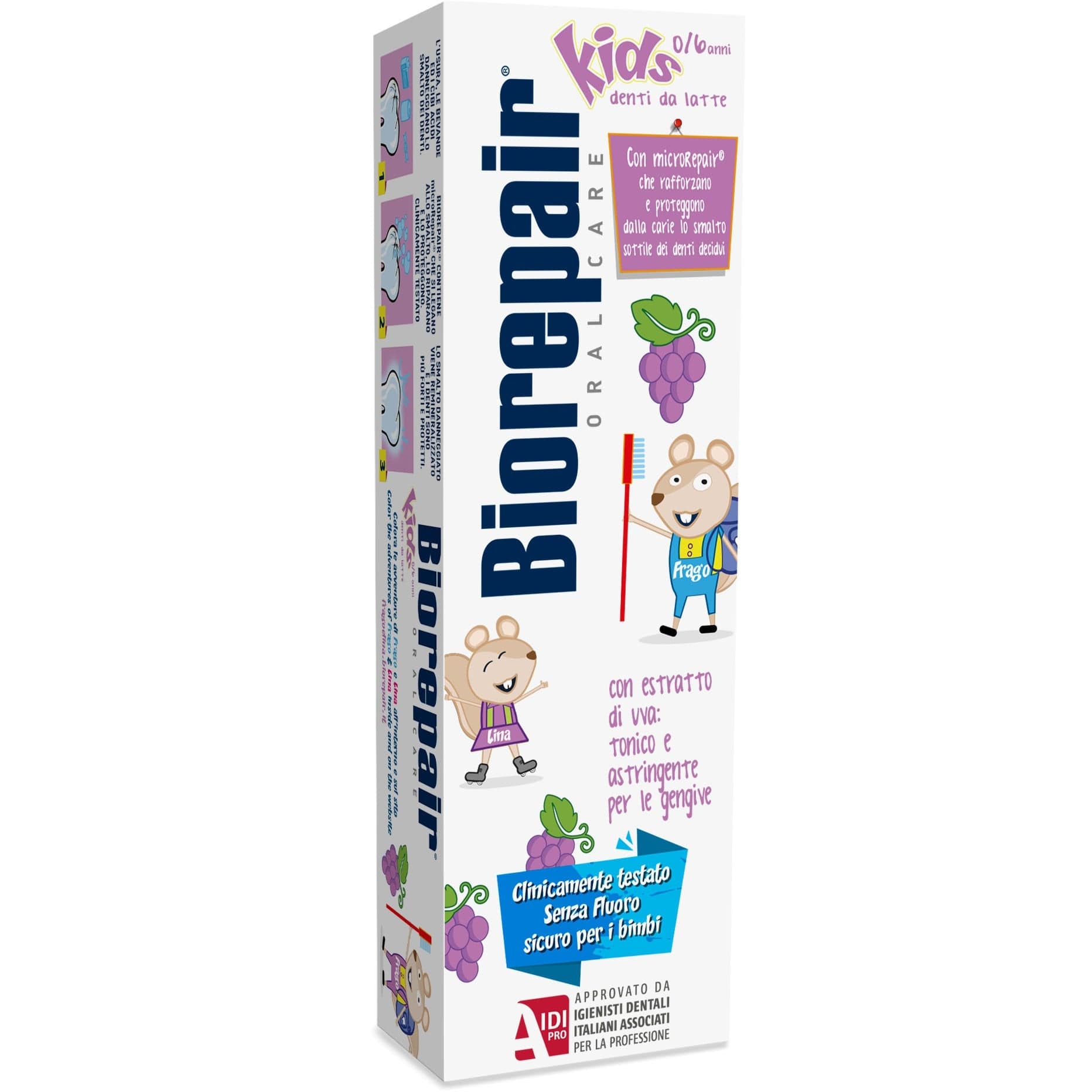 Biorepair Kids UVA – Pasta de dientes de uva – 50 ml